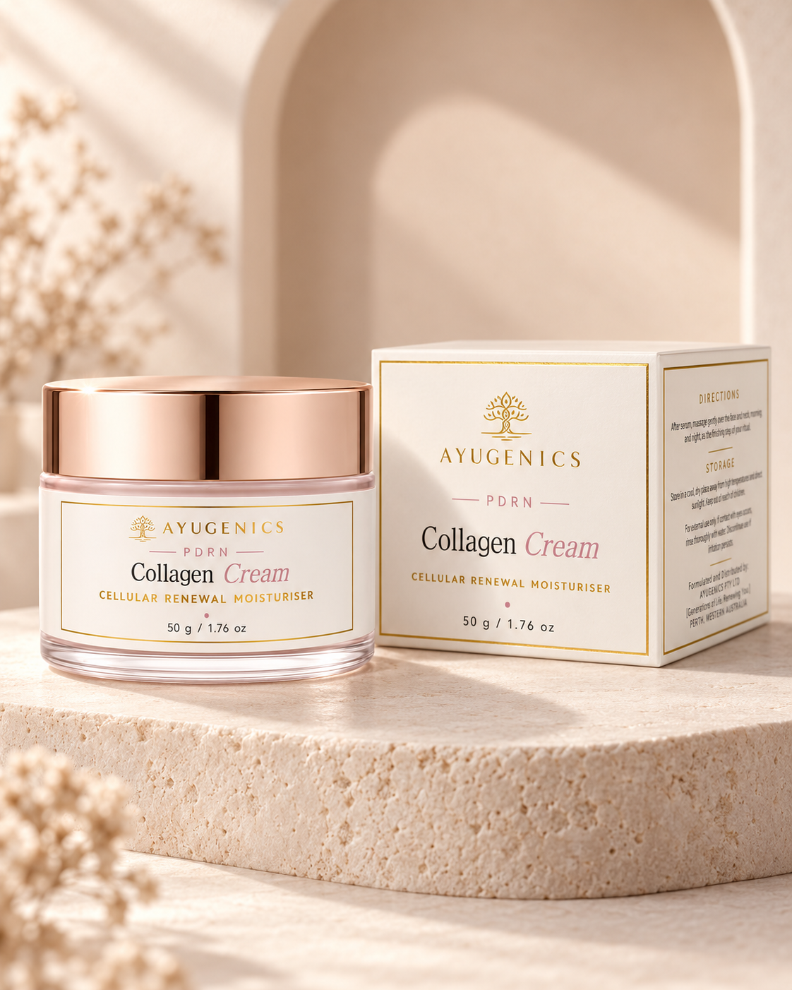 PDRN Collagen Cream 50 g jar, front view